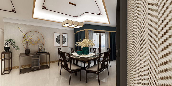 与杉设计工作室-28#1103 效果图-装修设计方案