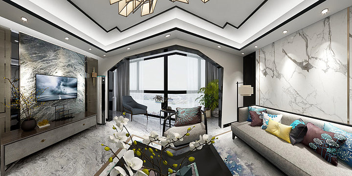 晴天ccc-龙泊阳光2栋2604-装修设计方案