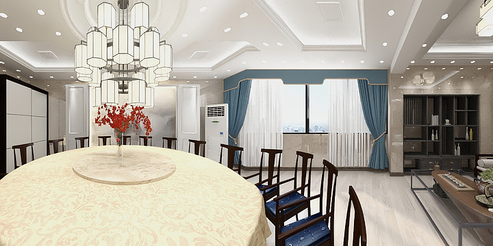汉川安家装饰-庙头睿智餐厅-装修设计方案