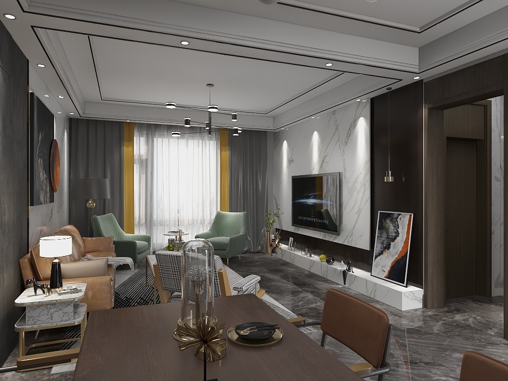 Echoed-TX-麟泰花园-装修设计方案