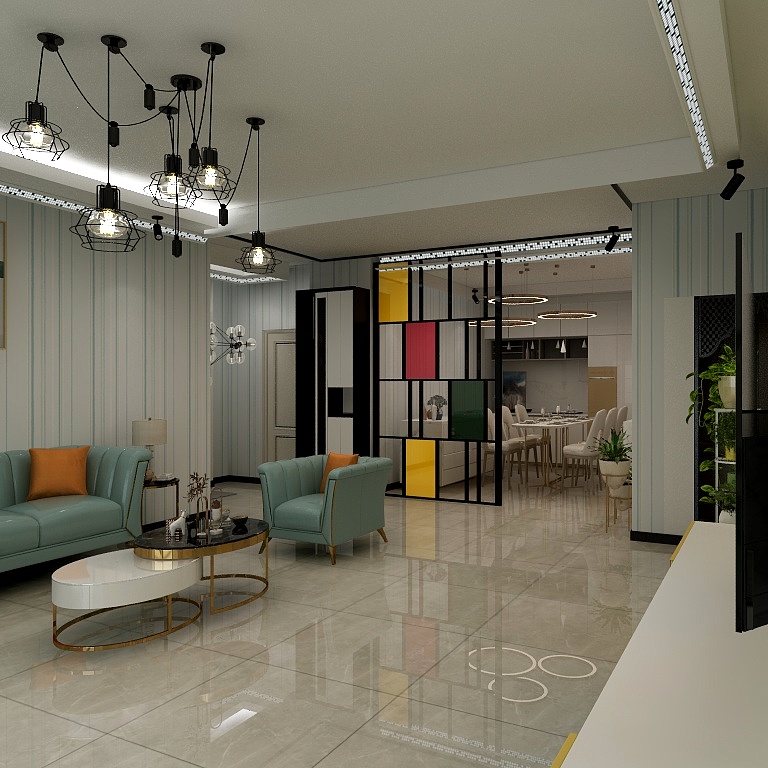 蒙娜丽莎设计QD瓷砖-观澜21-1-701-装修设计方案