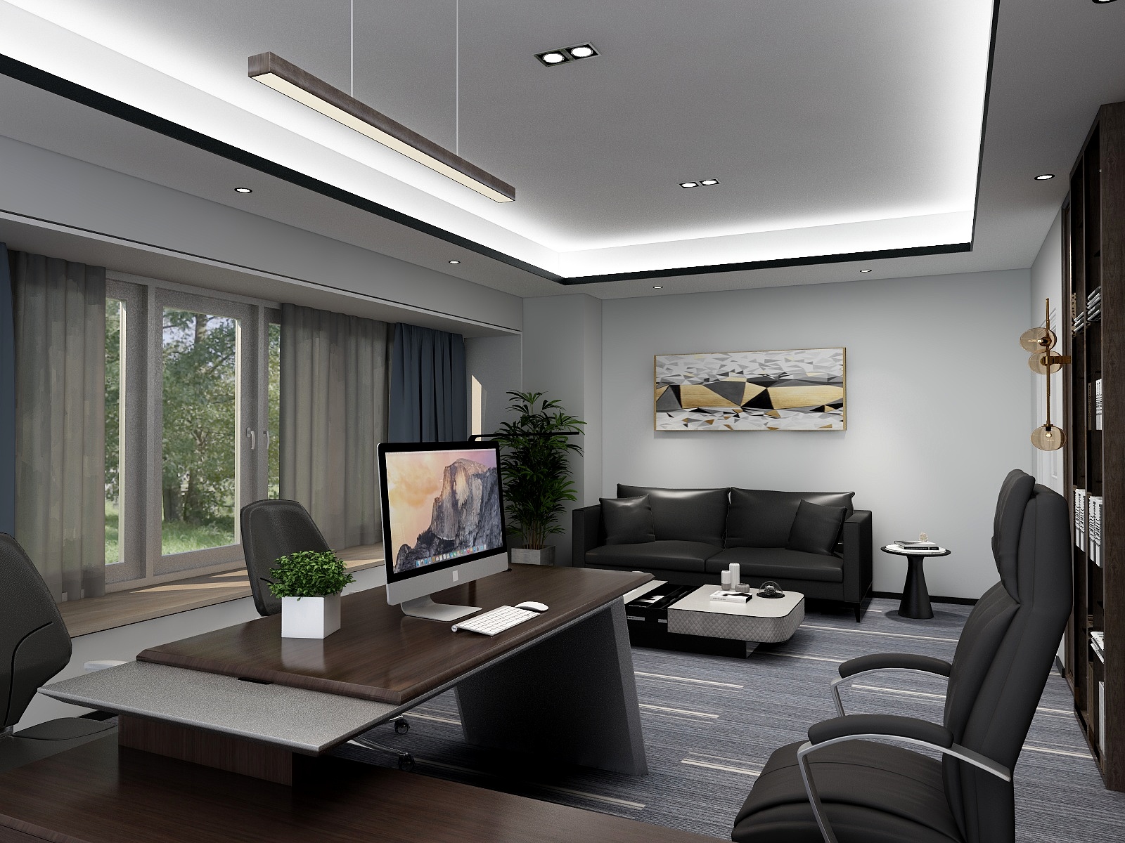 展卓设计-天祥广场办公室平面图设计图202-装修设计方案