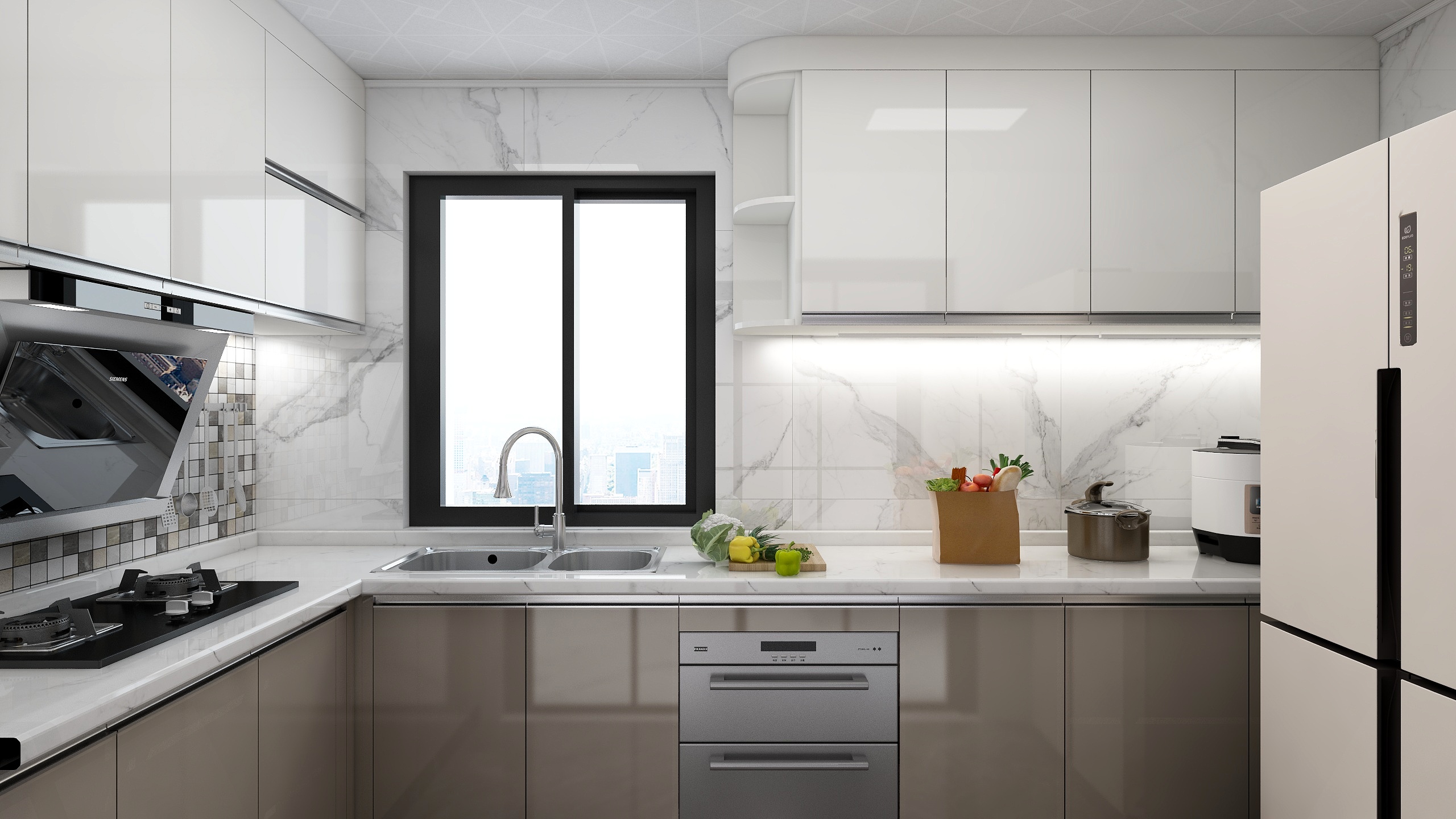 设计师李青阳-红与绿的浅唱装修效果图