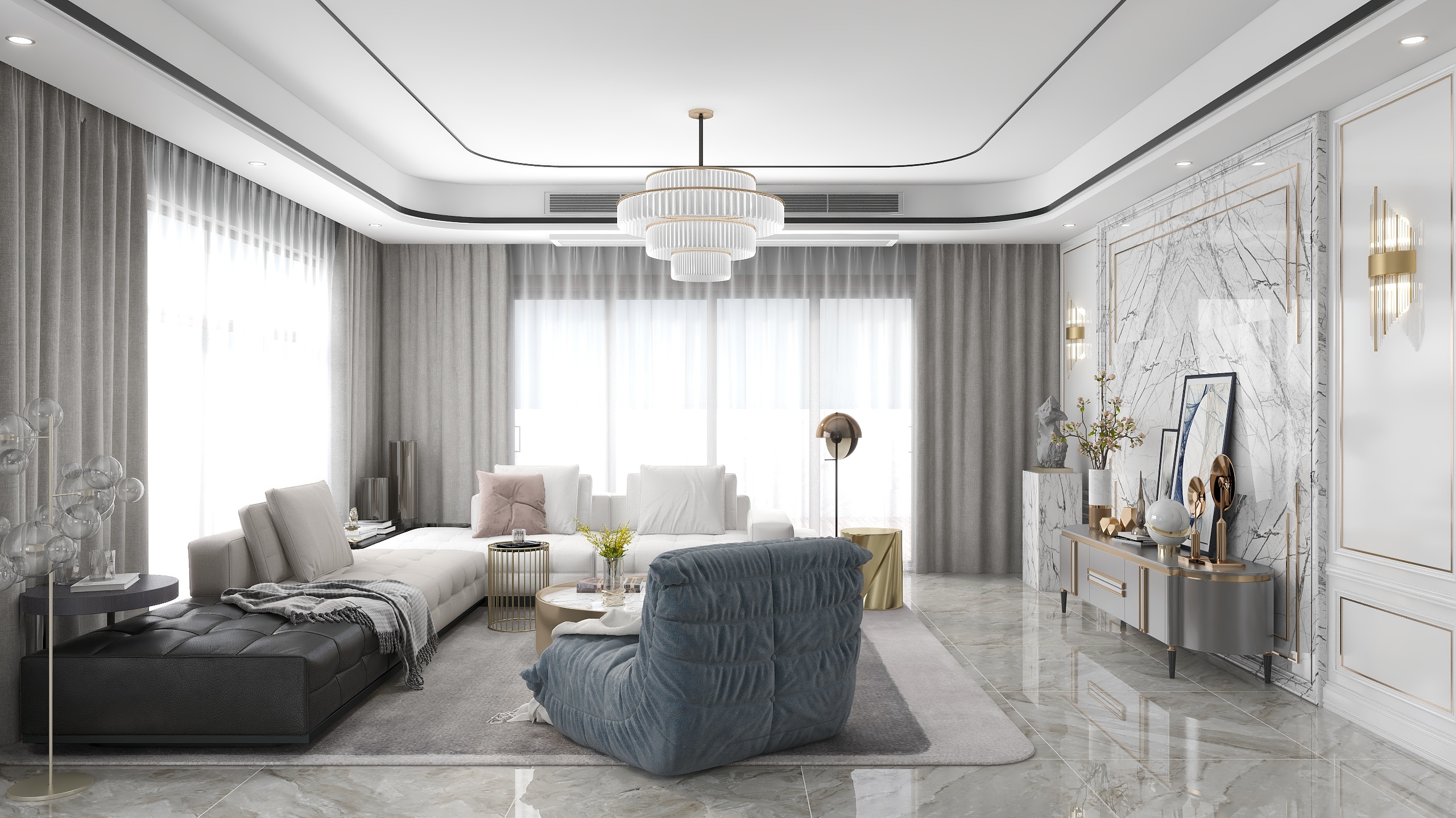 蜗舍茅屋-雅品低奢200方-装修设计方案