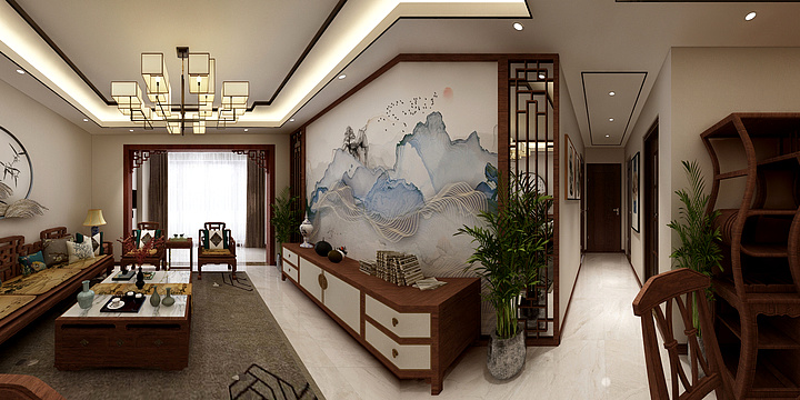 俊h-新中式 1-装修设计方案