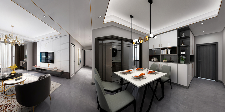 小妖大妖老妖-海伦时光20栋506房-轻奢-装修设计方案