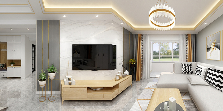 青岛沐意eMkR-中海一里城-Model-装修设计方案