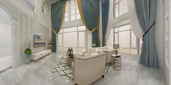 陈136-金源小区别墅一楼-装修设计方案