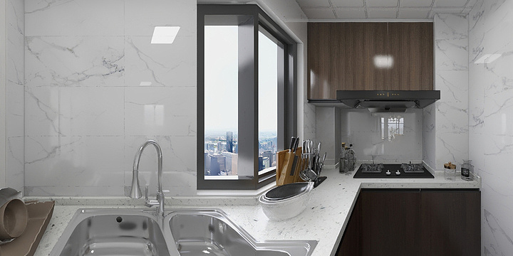 千予设计-效果保利香颂94平方先生-装修设计方案