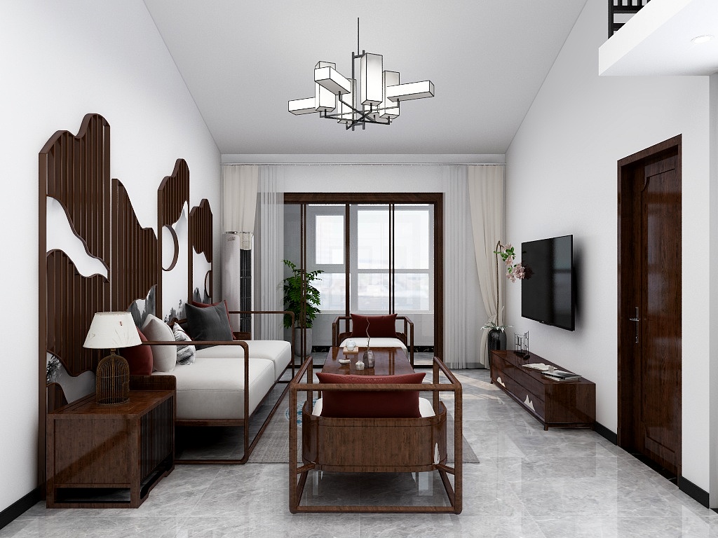 北京森浩装饰张雨-7.1期洋房126平78-1-901-中式-地砖-装修设计方案