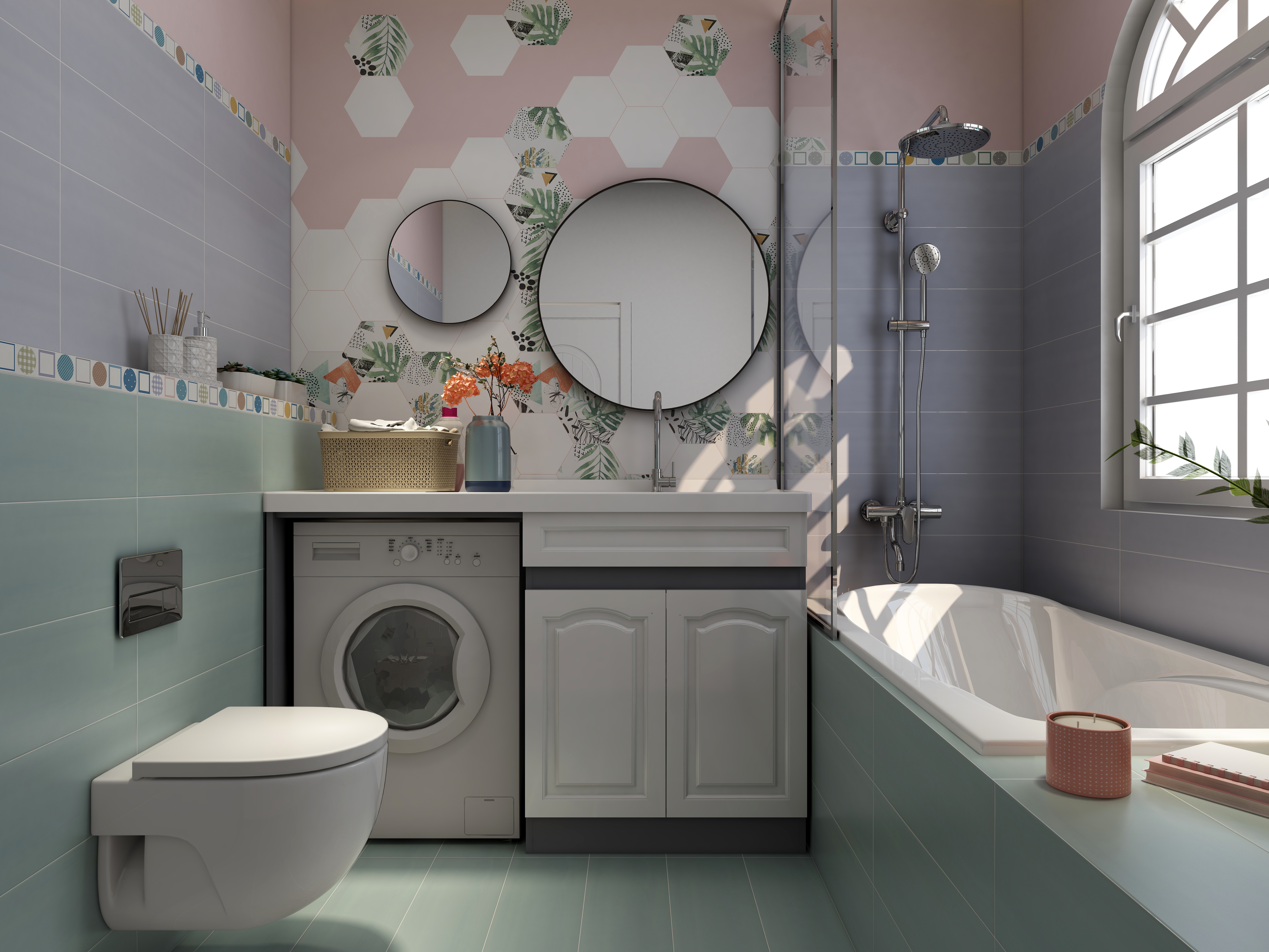 小米小果-卫浴空间--清新田园风-装修设计方案