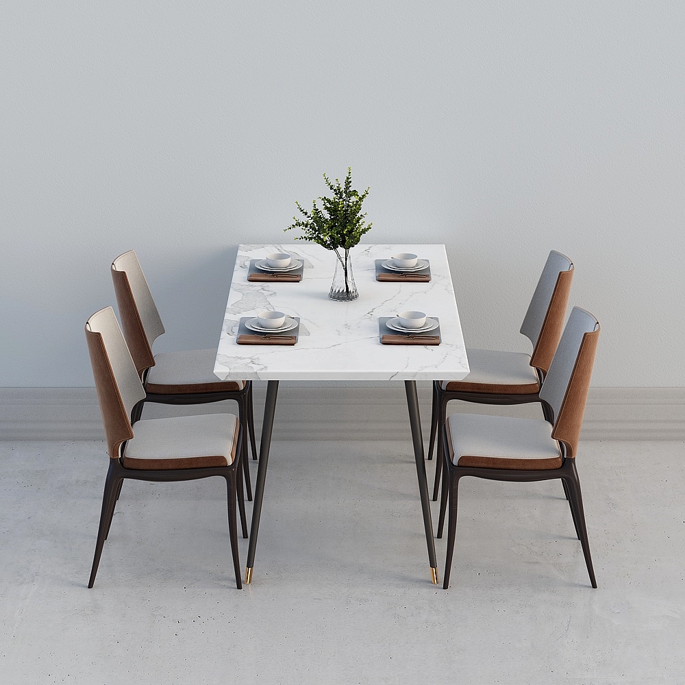 现代客餐厅-扬州择木创建餐桌