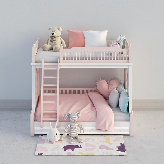 European Bunk Beds,Earth color