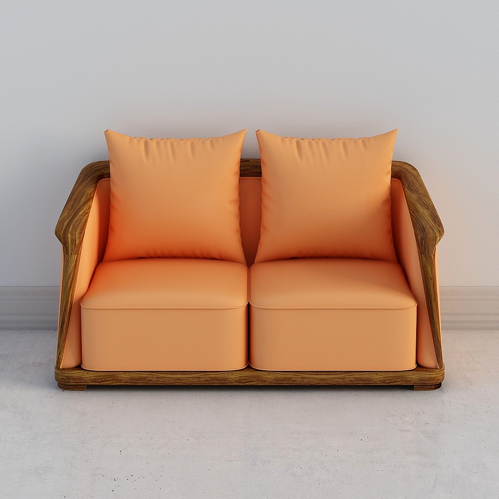 HX015二人沙发3D模型