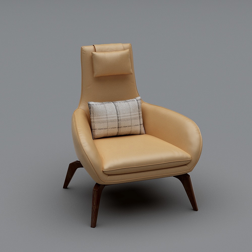 1716B-休闲单椅3D模型