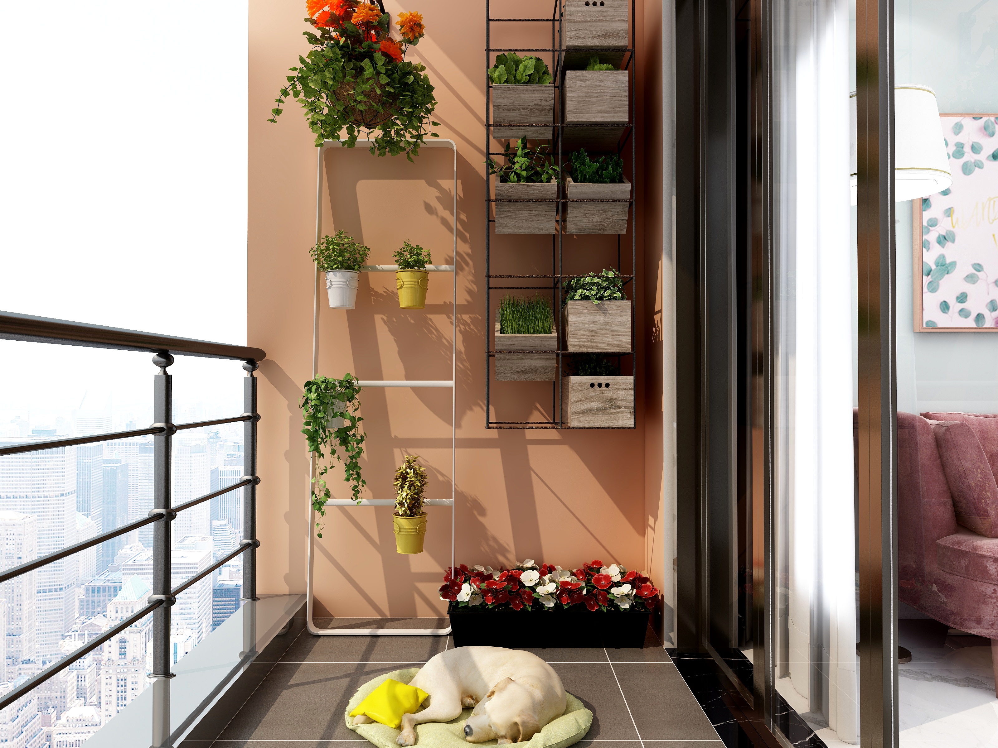 设计师李青阳-红与绿的浅唱装修效果图