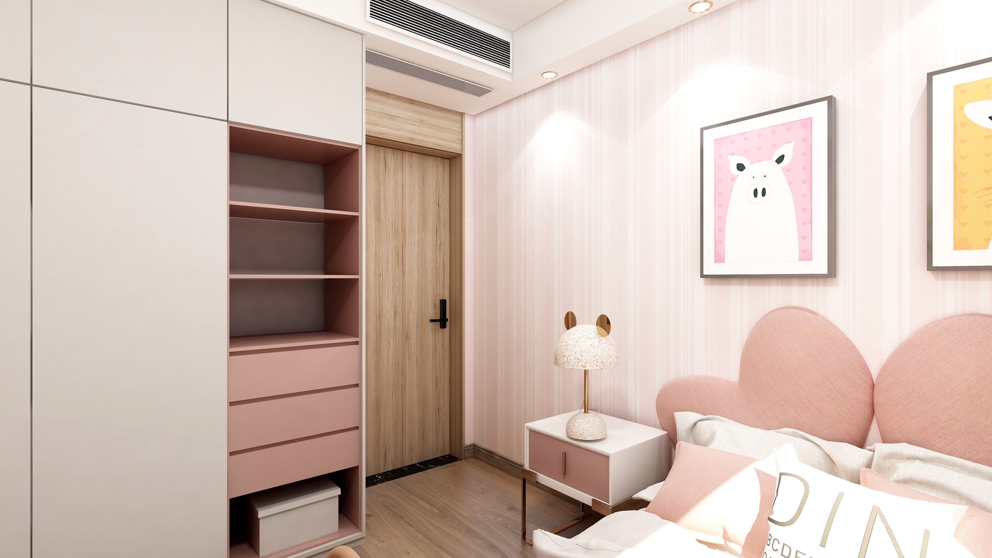 效果图小HeDS-侘寂风一层次卧装修效果图第2张