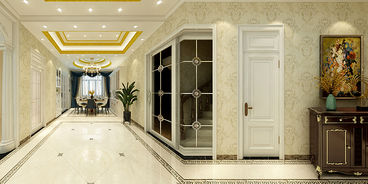 MJP设计工作室-欧式风格自建别墅-装修设计方案