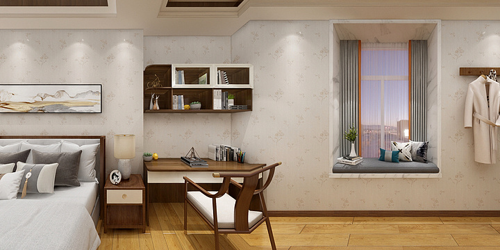 鸿博盛设计-鸿嘉装饰设计-新中式风格-装修设计方案