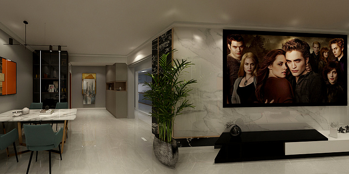 设计师韩博-质感时尚-回龙观-于女士-装修设计方案