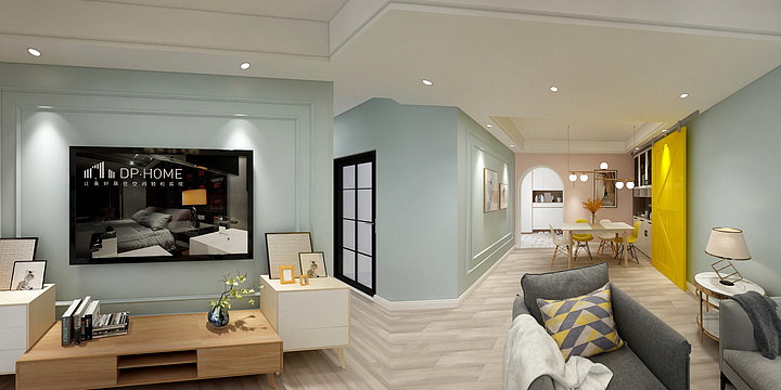 韦韦的小师兄-半岛彩色混搭-装修设计方案