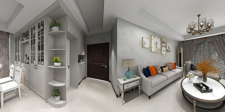 威玛e家蓝色-水韵春天2-806-装修设计方案