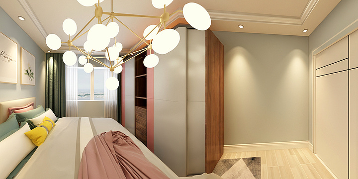 mdsunshine-德信海德公园83.00㎡A2’3室2厅1卫1厨-装修设计方案