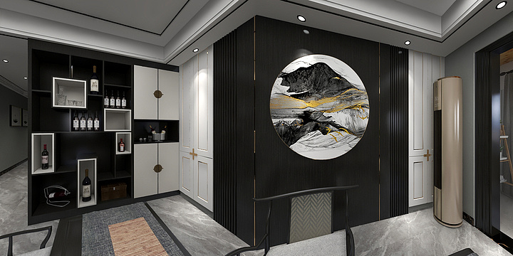 设计师豆哥-美容院在水一方2#西户-装修设计方案