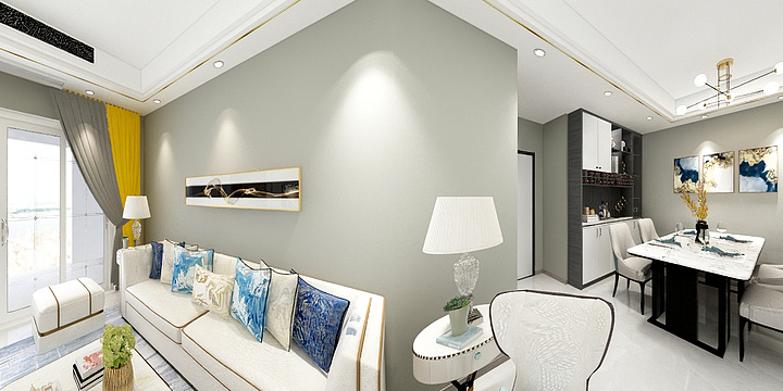 左佳装饰-联发杨姐户型效果图1-15-8-装修设计方案