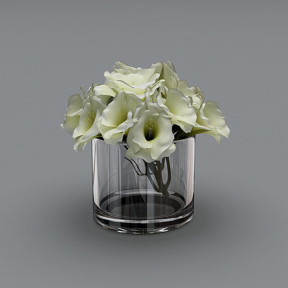 餐桌装饰 花3D模型