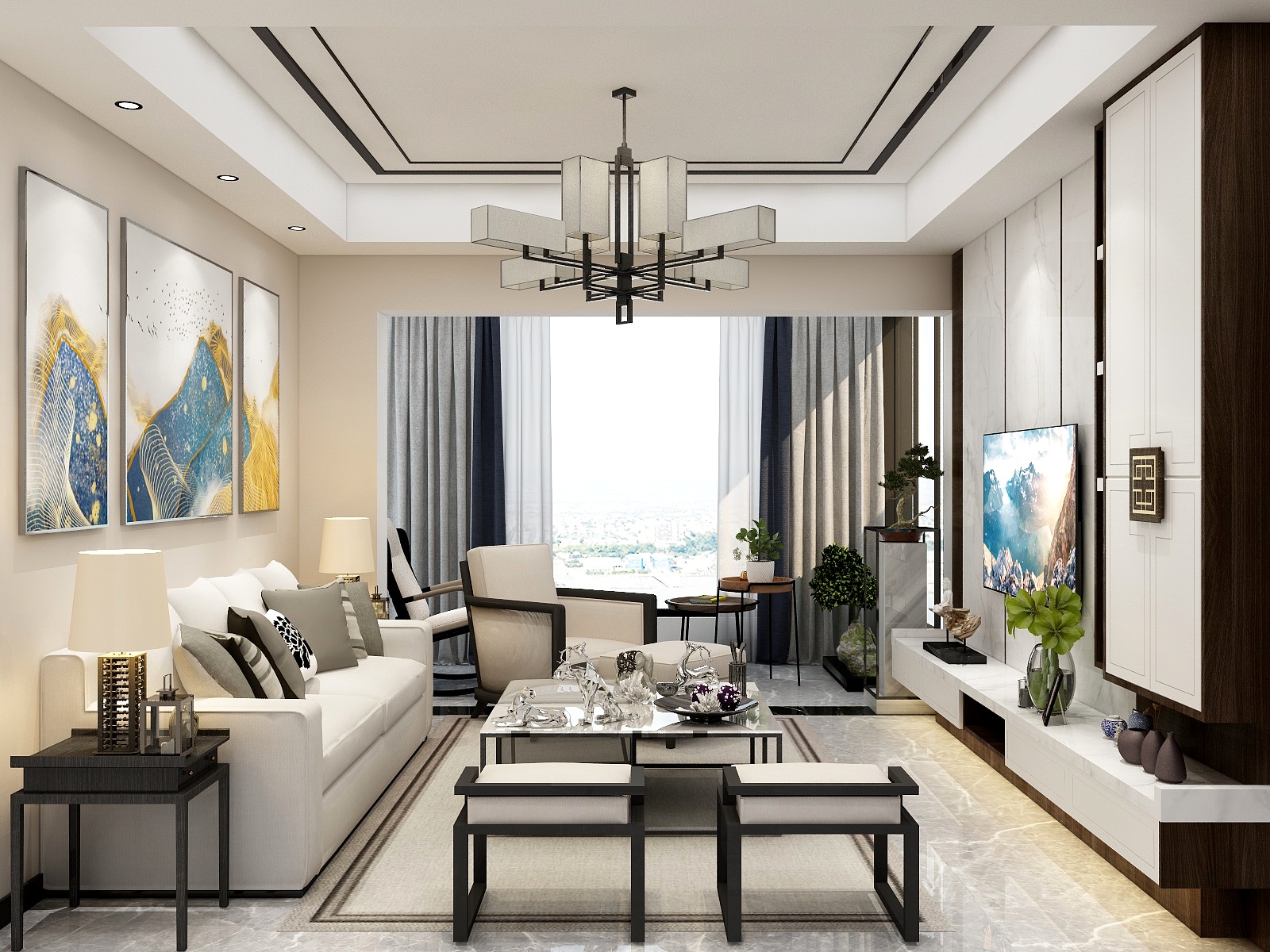 设计师小毕-效果布洛克5区1栋2101王姐装修效果图