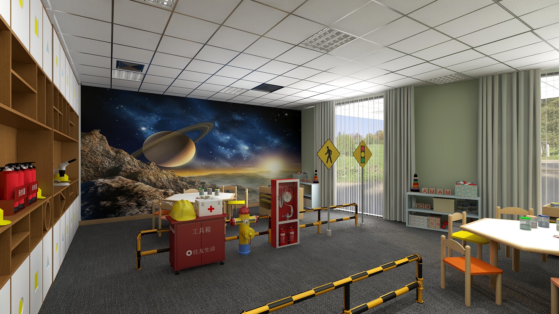 五度度度-科普室-装修设计方案