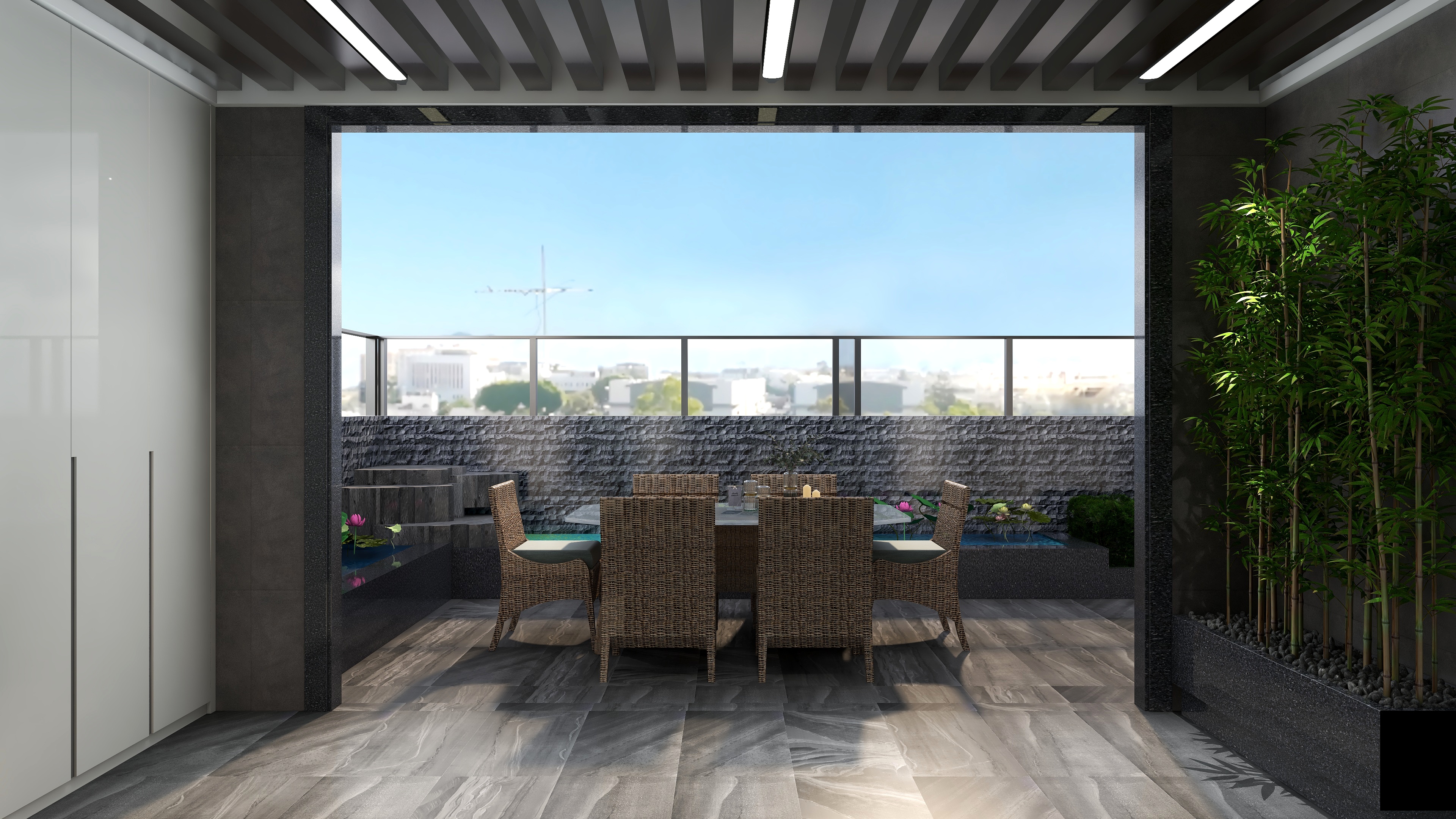 黄建-《观妙》新中式|高层复式楼装修效果图