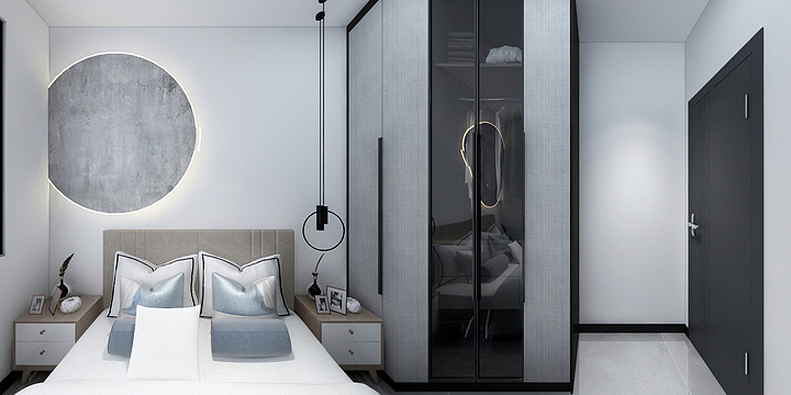 灵媒-欧普-8.现代黑白灰-装修设计方案