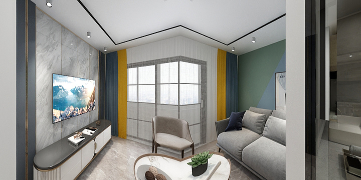 王海涛123-天誉城Loft现代轻奢效果---王海涛-副本-副本-装修设计方案