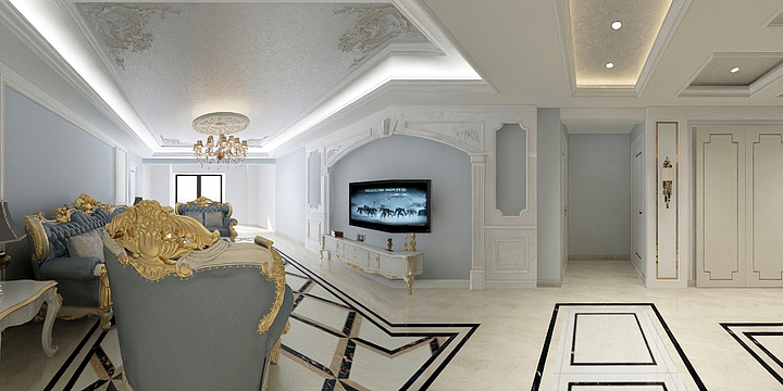 明玉设计装饰-曲江华著中城杨青-装修设计方案