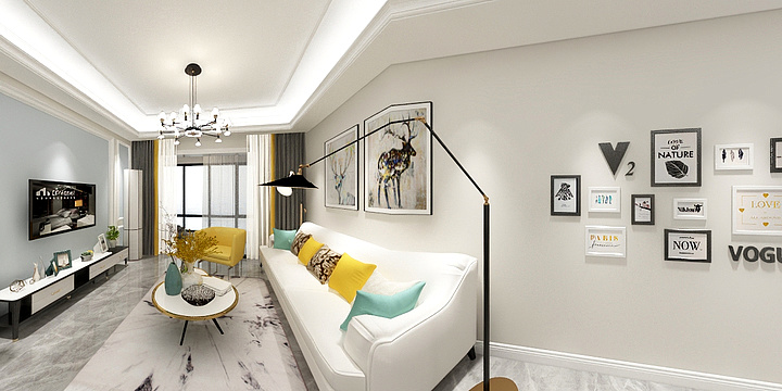 设计师向婷婷-万豪公园里现代-装修设计方案