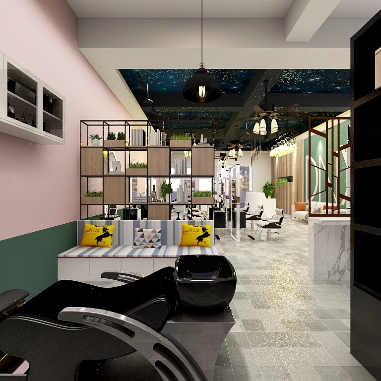 Peace And Love And Respect-黄岛理发店--装修设计方案