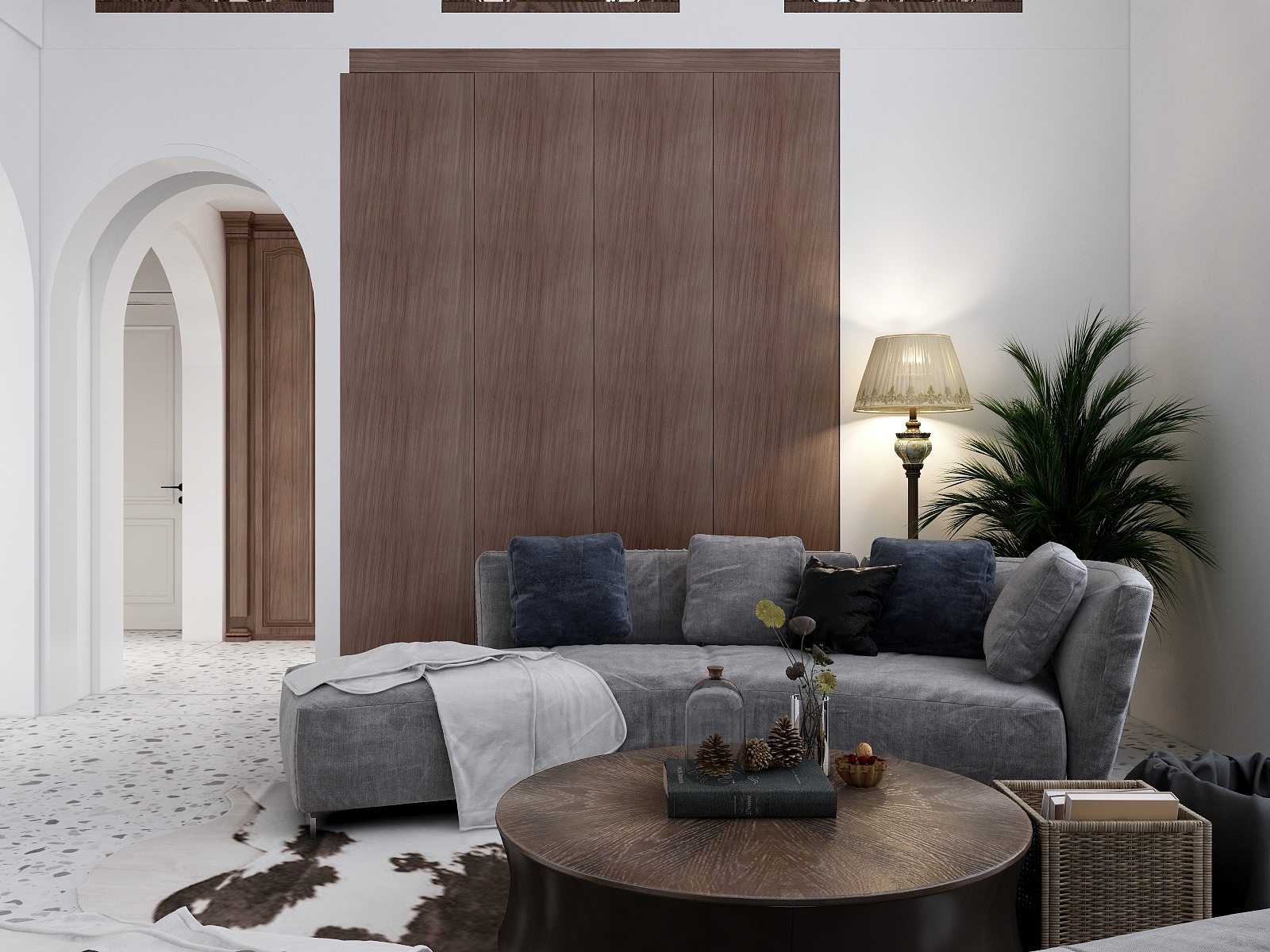 奕巢设计事务所CAGE巢-新古典别墅LOFT装修效果图