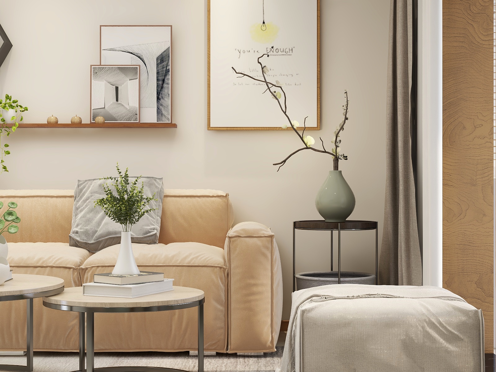 行者漫游720-JKD城市主人-92方北欧客餐厅-装修设计方案