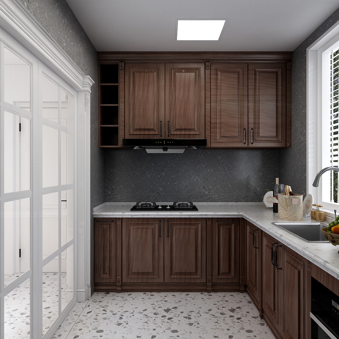 奕巢设计事务所CAGE巢-新古典别墅LOFT装修效果图