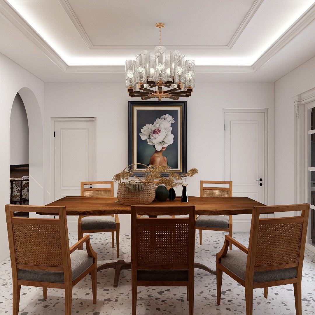 奕巢设计事务所CAGE巢-新古典别墅LOFT装修效果图