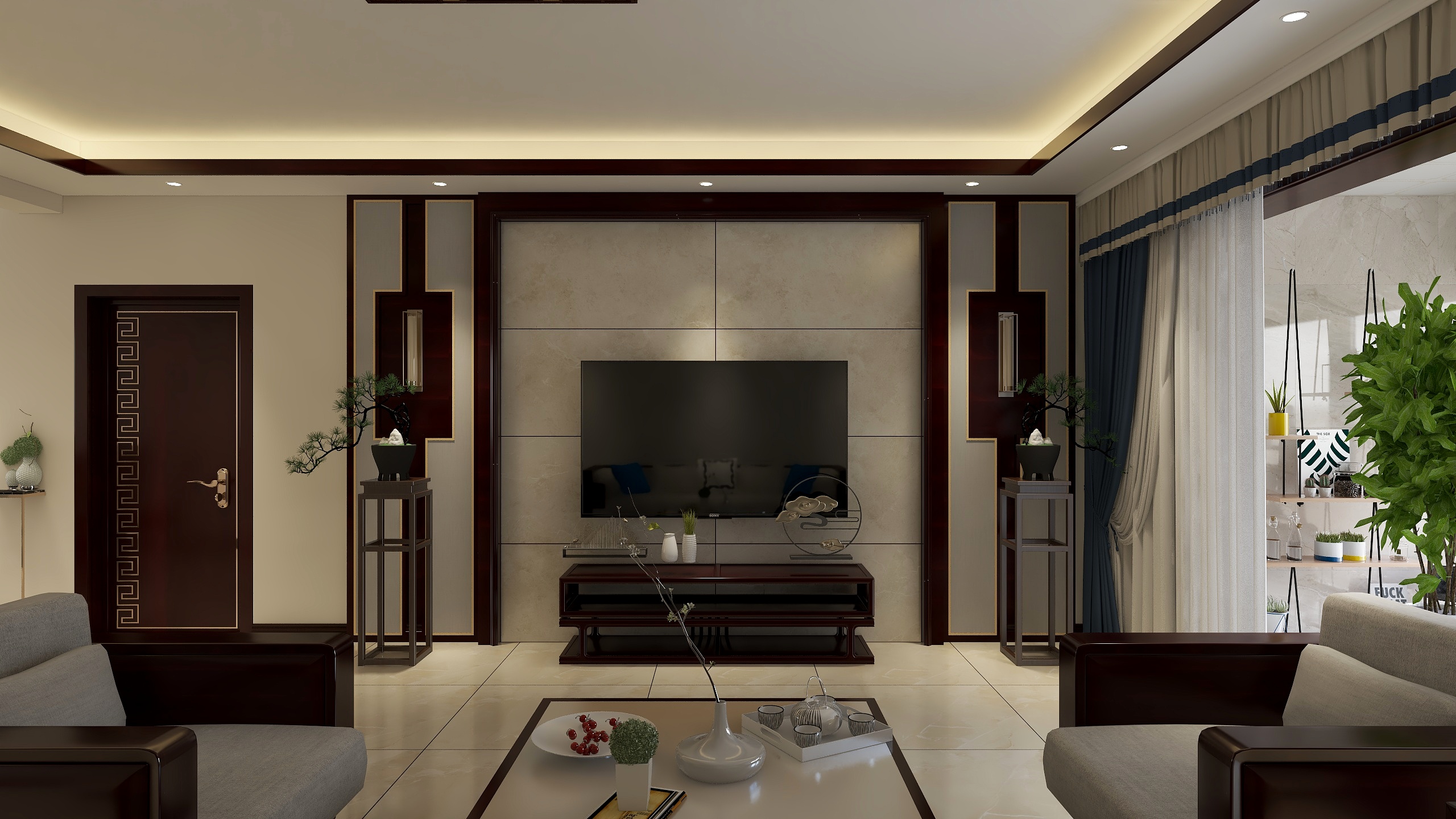 龙謌-幸福家园 2-1-1102-装修设计方案