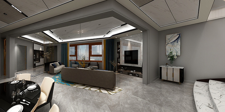 靖边县党霖装饰设计工作室-双伙场方总雅居家装方案-装修设计方案