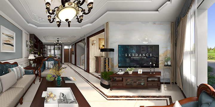 刘海鲲-诺贝尔瓷砖·东郡B28-2-101-1-装修设计方案