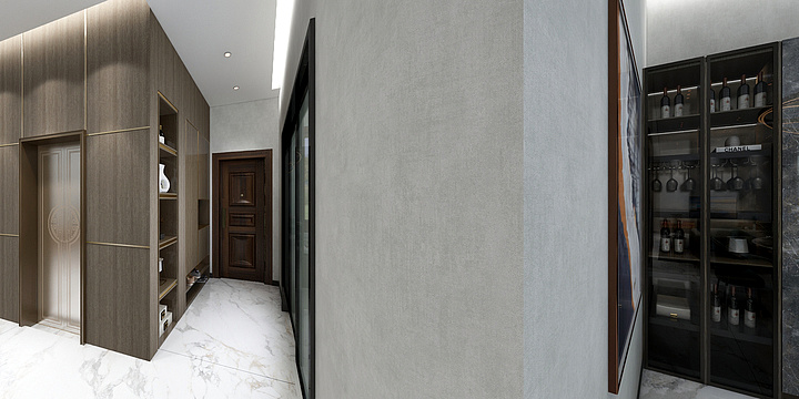 装饰装修设计246-大庆别墅一楼-装修设计方案