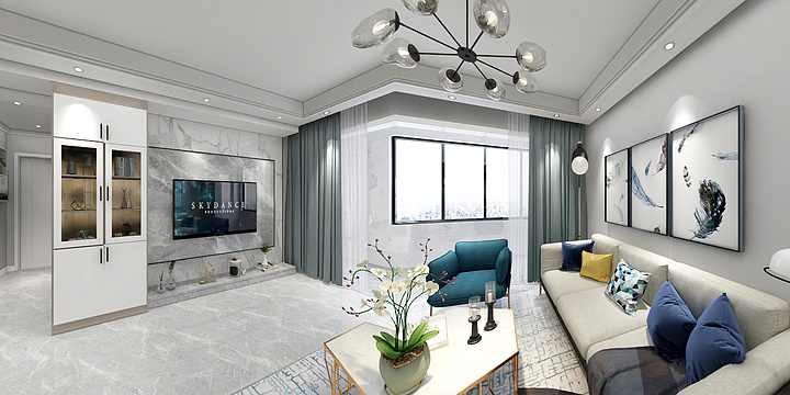 正海装饰李双-绿地吾尊22#西边户北欧风-装修设计方案