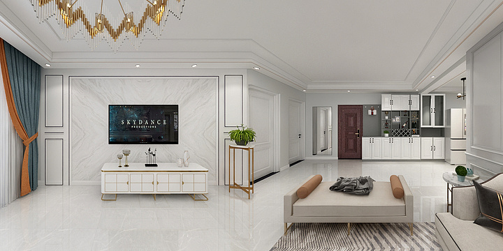 工装设计图-金乡金珠景苑现代-装修设计方案