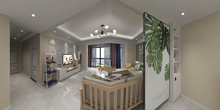 宜宾艺美居-A恒远兴城-秋秋-北欧风格（纯色）-装修设计方案