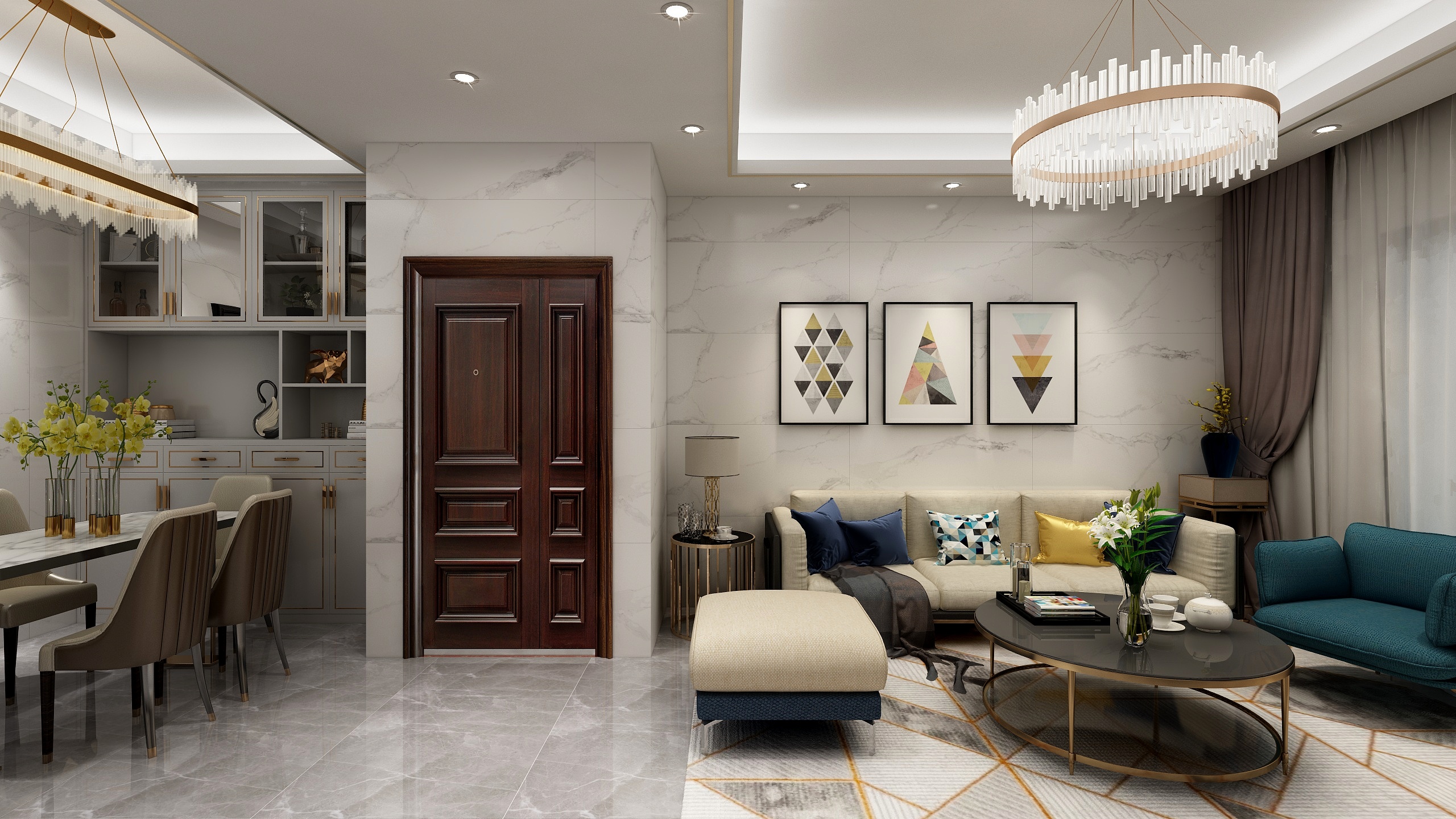 室内设计FULI-半岛牵福苑-装修设计方案